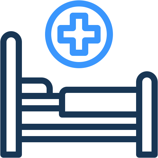 Hospital bed Generic color outline icon