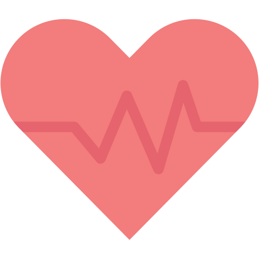 Heart beat Generic color fill icon