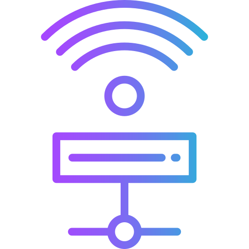 wi-fiサーバー Generic gradient outline icon