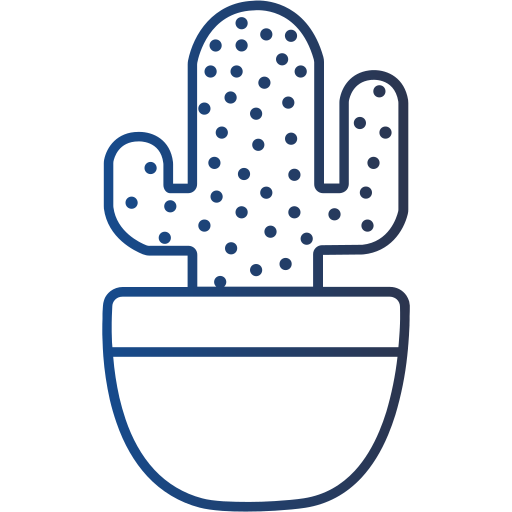 cactus Generic gradient outline icono