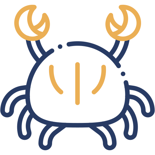 Crab Generic color outline icon