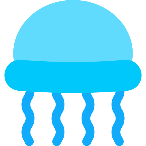 Jellyfish Generic color fill icon