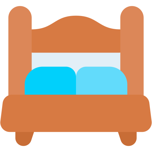 łóżko Generic color fill ikona