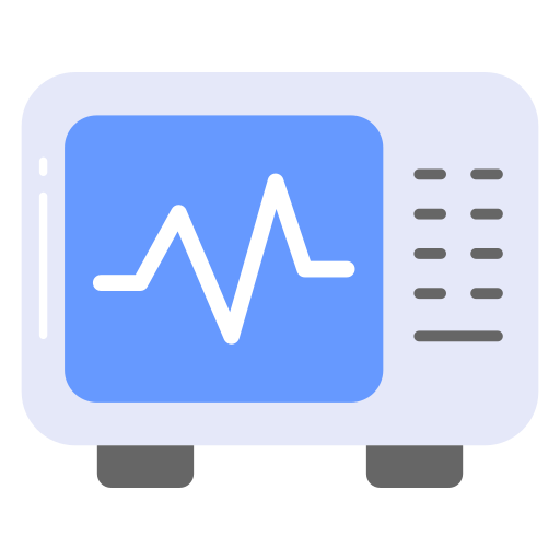 ECG monitor Generic color fill icon