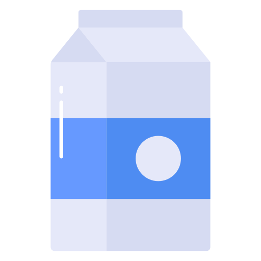 caja de leche Generic color fill icono