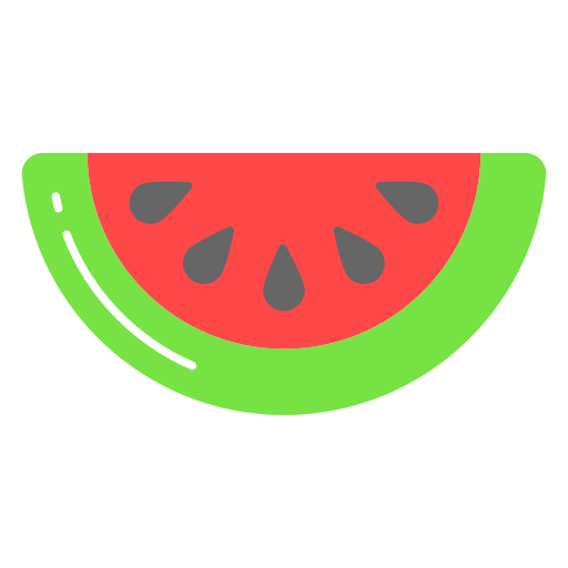 watermeloen Generic color fill icoon