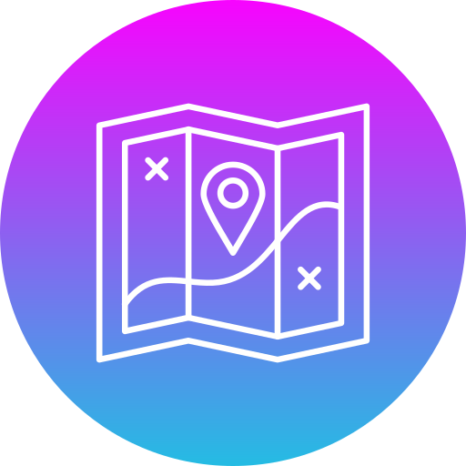 地図 Generic gradient fill icon