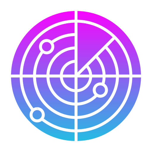 radar Generic gradient fill ikona