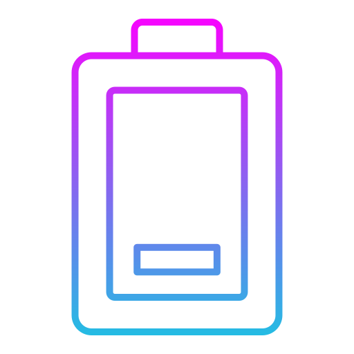 lage batterij Generic gradient outline icoon