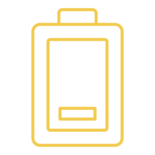 Низкий заряд батареи Generic color outline иконка