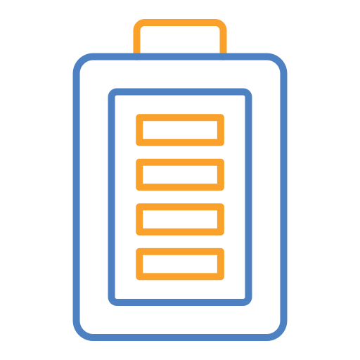 Полная батарея Generic color outline иконка