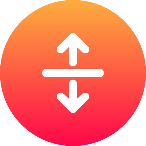 Up and Down Arrow Generic gradient fill icon