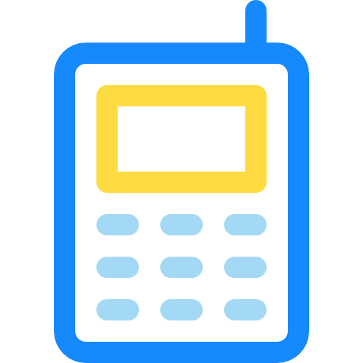 携帯電話 Basic Rounded Lineal Color icon