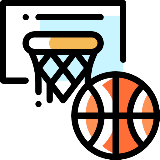 Basketball Detailed Rounded Color Omission icon