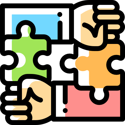 puzzle Detailed Rounded Color Omission icon