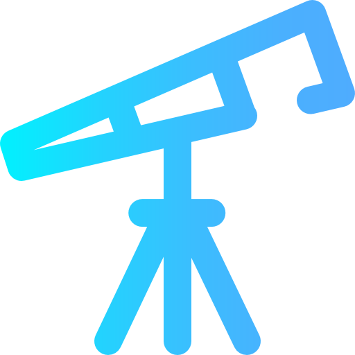 망원경 Super Basic Omission Gradient icon