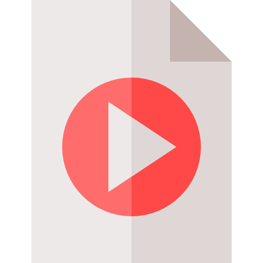 videodatei Basic Straight Flat icon