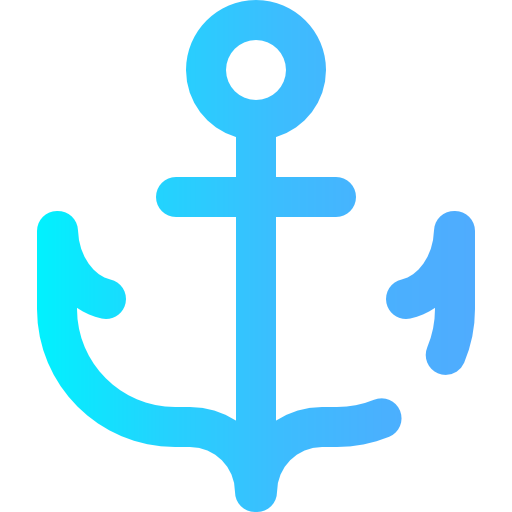 Anchor Super Basic Omission Gradient icon