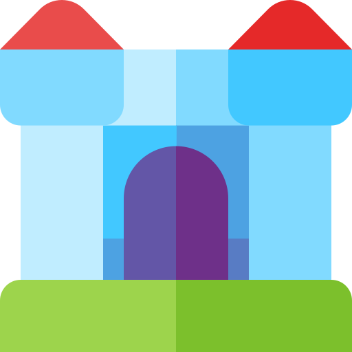 Bouncy castle Basic Straight Flat icon