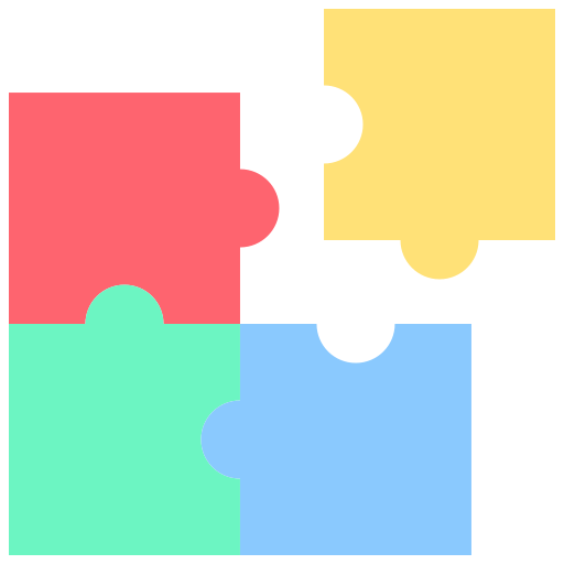 パズル Generic color fill icon