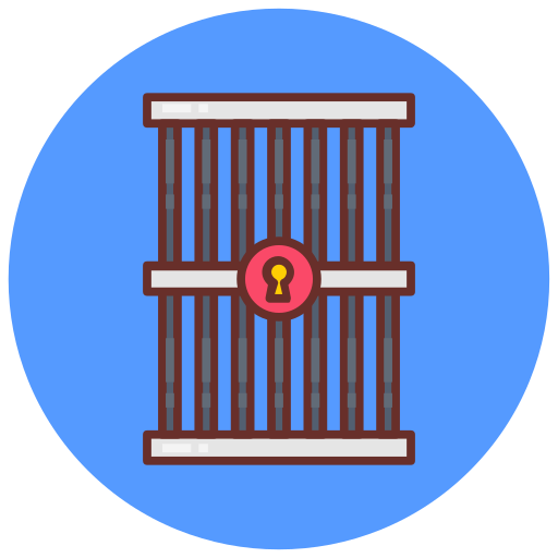 celda de prisión Generic color lineal-color icono