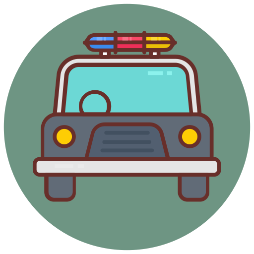 Police Car Generic color lineal-color icon