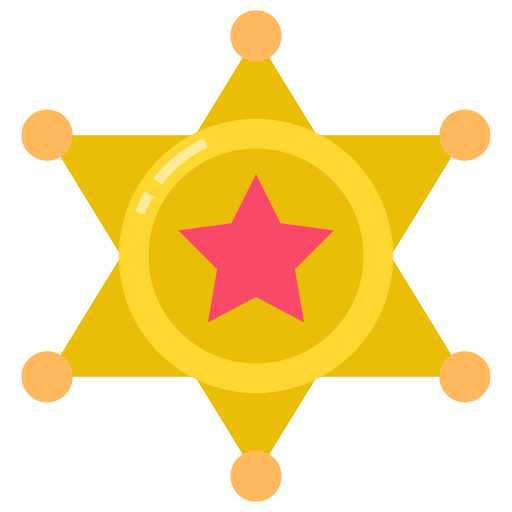 sheriff-abzeichen Generic color fill icon