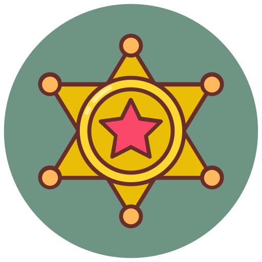 insignia del sheriff Generic color lineal-color icono