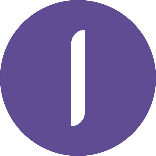 litera i Generic color fill ikona