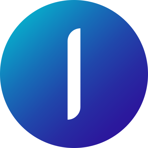 Letter i Generic gradient fill icon