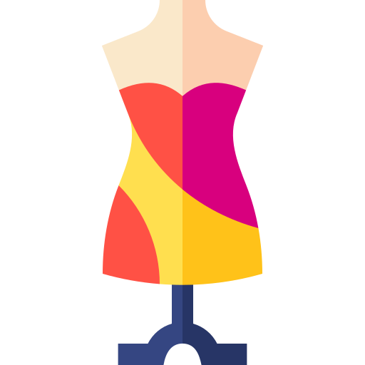 Mannequin Basic Straight Flat icon