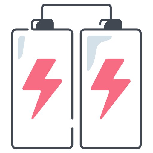 batteriepack Generic color lineal-color icon