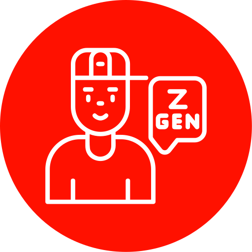 Generación z Generic color fill icono