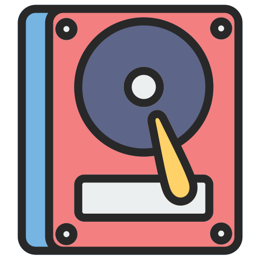 ハードディスク Generic color lineal-color icon