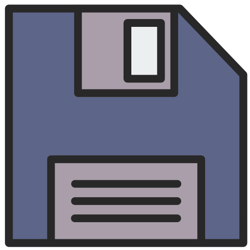 플로피 디스크 Generic color lineal-color icon