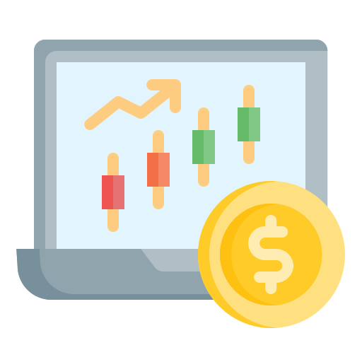 candlestick chart Generic color fill icon