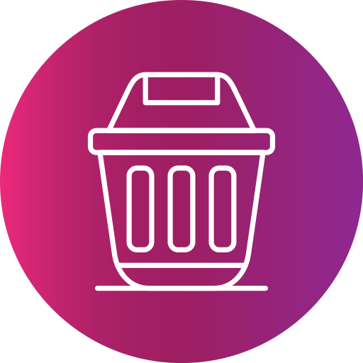 contenedor de basura Generic gradient fill icono