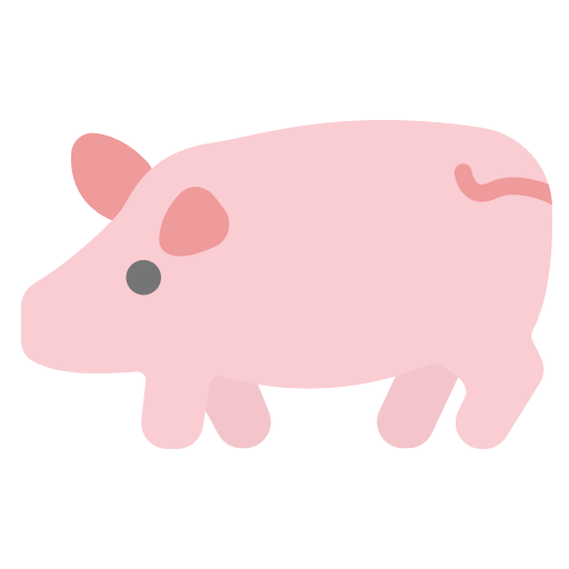 豚 Generic color fill icon