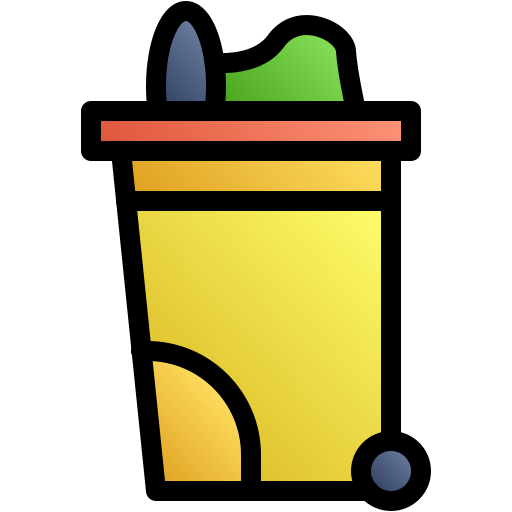 Мусорный контейнер Generic gradient lineal-color иконка