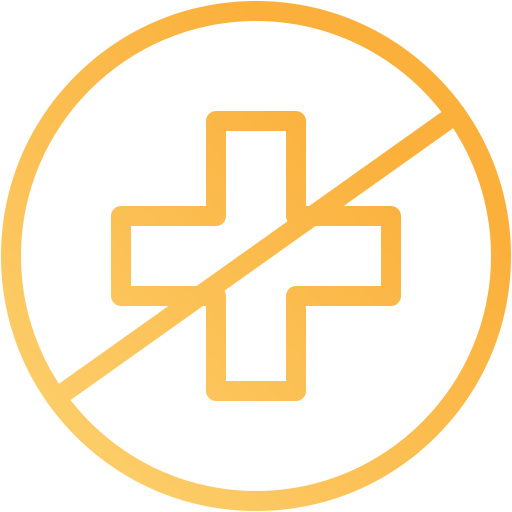 No healthcare Generic gradient outline icon