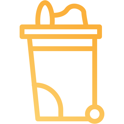 Мусорный контейнер Generic gradient outline иконка