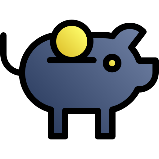 Piggy bank Generic gradient lineal-color icon