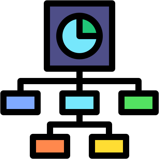 Data structure Generic color lineal-color icon