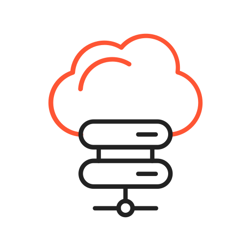Cloud storage Generic color outline icon