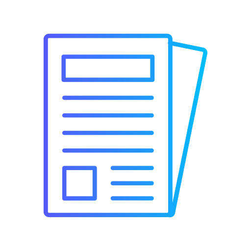 Publishing Generic gradient outline icon