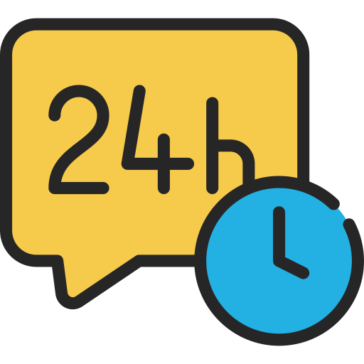 24 Hours Support Juicy Fish Soft-fill icon