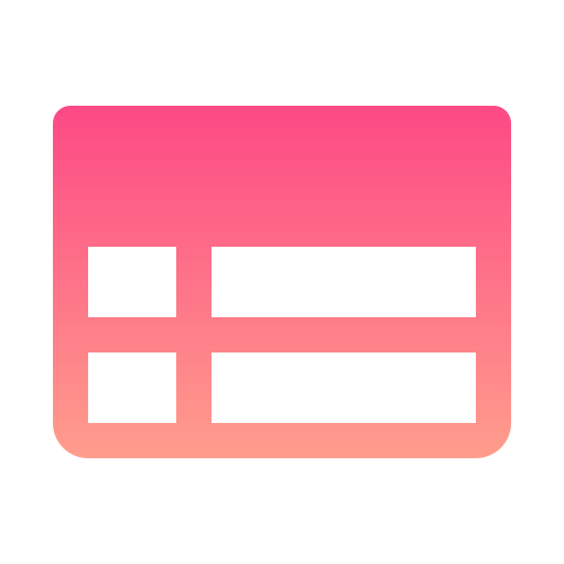 tabelle Generic gradient fill icon