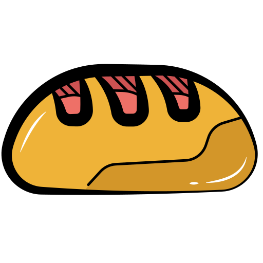 Bread Generic color hand-drawn icon
