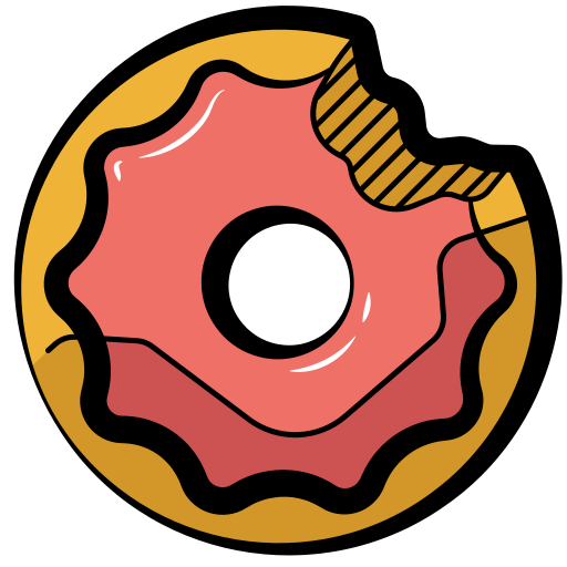 Donut Generic color hand-drawn icon