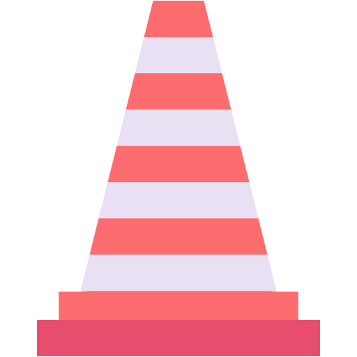 Дорожный конус Generic color fill иконка